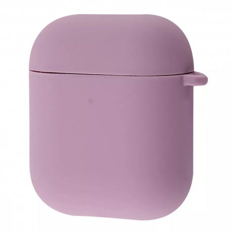 Чехол Silicone Case Full with Carbine для Airpods 1/2 Black Currant