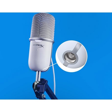 Мікрофон HyperX Мікрофон SoloCast White (519T2AA)