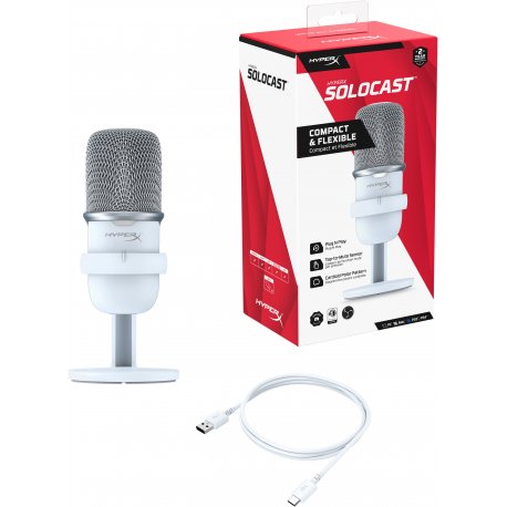 Мікрофон HyperX Мікрофон SoloCast White (519T2AA)