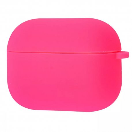 Чехол Silicone Case Full with Carbine для Airpods Pro 2 Bright Pink
