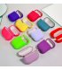 Чехол Silicone Case Full with Carbine для Airpods Pro 2 Bright Pink