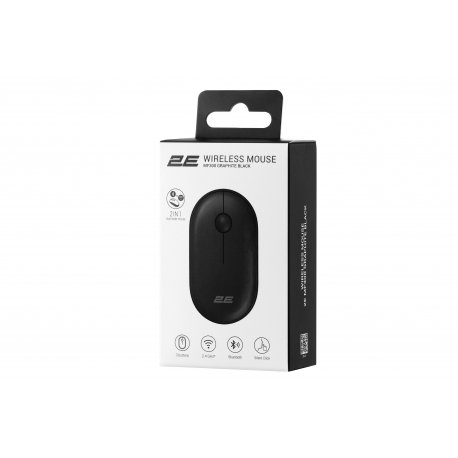 Миша бездротова 2E MF300 Silent WL BT Graphite black (2E-MF300WBK)