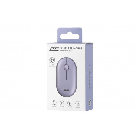 Миша бездротова 2E MF300 Silent WL BT Stone blue (2E-MF300WBL)