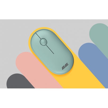 Мышь беспроводная 2E MF300 Silent WL BT Ashen green (2E-MF300WGN)
