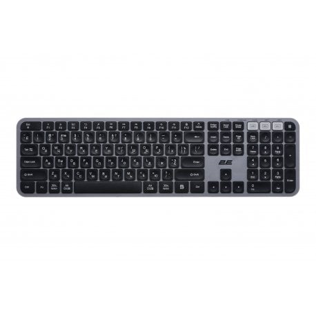 Клавітура бездротова 2E KS240 WL BT Gray (2E-KS240WG)