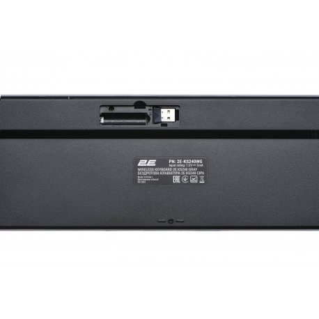 Клавітура бездротова 2E KS240 WL BT Gray (2E-KS240WG)
