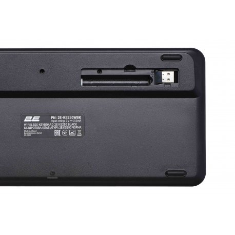 Клавіатура бездротова 2E KS250 WL BT Black (2E-KS250WBK)