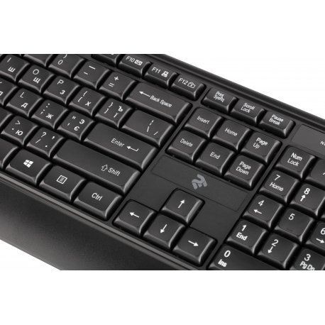 Клавиатура проводная 2E KS130 USB Black (2E-KS130UB)