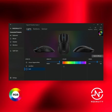 Мышь игровая HyperX Pulsefire Haste 2 USB White (6N0A8AA)