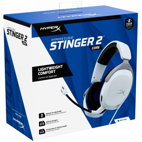 Гарнітура ігрова HyperX Cloud Stinger 2 Core PS White (6H9B5AA)