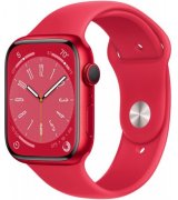 Apple Watch Series 8 45mm (GPS+LTE) (Product)Red Aluminum Case with (Product)Red Sport Band - Size S/M (MNVR3)