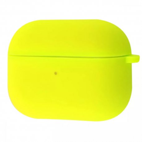Чехол Silicone Case Full with Carbine для Airpods Pro Yellow