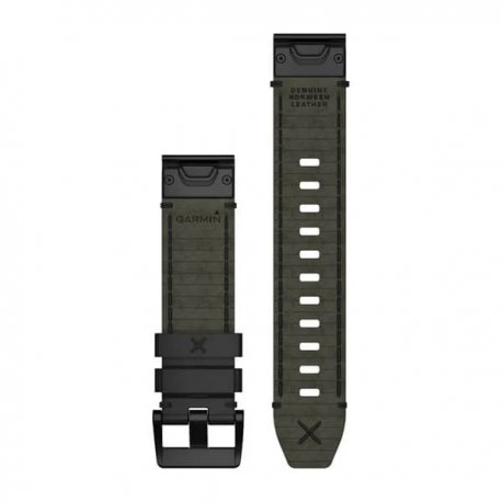 Ремінець Garmin MARQ QuickFit 22mm Leather Strap Band Black (010-12738-19)