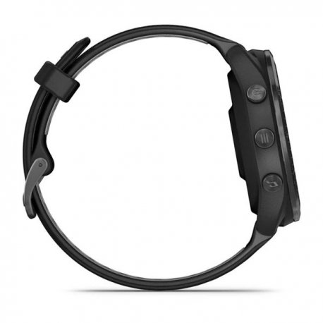 Смарт-часы Garmin Forerunner 965 Carbon Gray DLC Tit. Bezel w. Blk Case and Black/Powder Gray Sil. Band (010-02809-10)