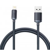 Кабель Baseus Crystal Shine Series USB to Lightning 2.4A 2m Black (CAJY000101)