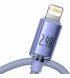 Кабель Baseus Crystal Shine Series USB to Lightning 2.4A 1.2m Purple (CAJY000005)