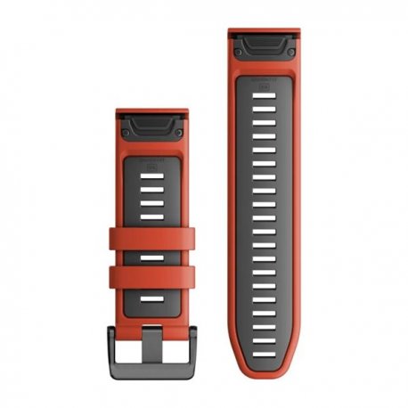 Ремешок Garmin QuickFit 20mm Silicone Band Red Grаphite (010-13279-04)