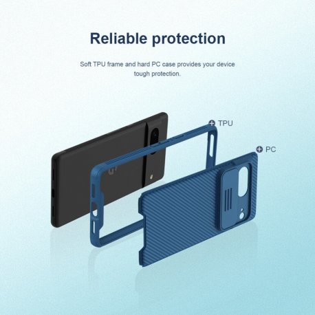 Чехол Nillkin CamShield Case для Google Pixel 7 Blue