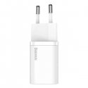 Сетевое зарядное устройство Baseus Super Si Quick Charger 1C 25W EU White (CCSP020102)
