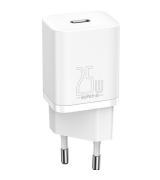 Мережевий зарядний пристрій Baseus Super Si Quick Charger 1C 25W EU White (CCSP020102)