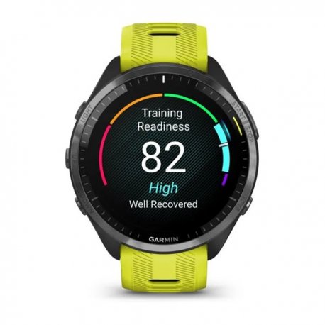 Смарт-часы Garmin Forerunner 965 Carbon Gray DLC Tit. Bezel w. Blk Case and Amp Yellow/Black Sil. Band (010-02809-12)