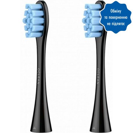 Насадки для зубной щетки Xiaomi Oclean One/SE/Air/X/XPro/Z1 Standard Head Black (2 шт) (P2S5)