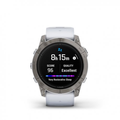 Смарт-часы Garmin Epix Pro (Gen 2) Sapphire 51 mm Titanium with Whitestone Band (010-02804-11)