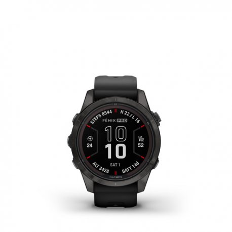 Смарт-часы Garmin fenix 7S Pro Sapphire Solar Carbon Grey DLC Titanium with Black Band (010-02776-11)