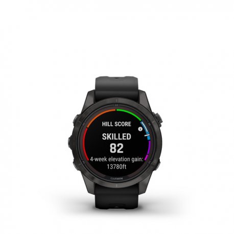 Смарт-часы Garmin fenix 7S Pro Sapphire Solar Carbon Grey DLC Titanium with Black Band (010-02776-11)