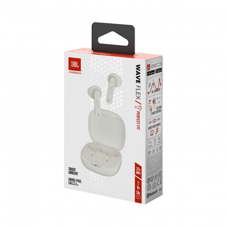 Беспроводные наушникиJBL WAVE Flex White (JBLWFLEXWHT)