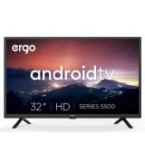 Телевизор Ergo LED HD 32" Android TV Black (32GHS5500)