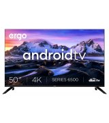 Телевизор Ergo LED 4К 50" Android TV Black (50GUS6500)