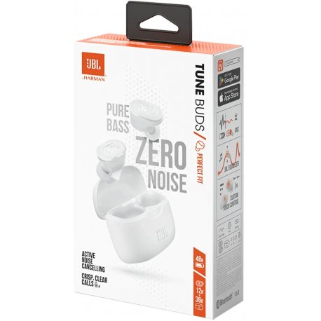 Бездротові навушники JBL Tune Buds White (JBLTBUDSWHT)