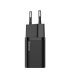 Сетевое зарядное устройство Baseus Super Silicone PD Charger 25W (1Type-C) + With Cable Type-C to Type-C Black (TZCCSUP-L01)