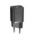 Мережевий зарядний пристрій Baseus Super Silicone PD Charger 25W (1Type-C) + With Cable Type-C to Type-C Black (TZCCSUP-L01)