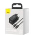 Сетевое зарядное устройство Baseus Super Silicone PD Charger 25W (1Type-C) + With Cable Type-C to Type-C Black (TZCCSUP-L01)