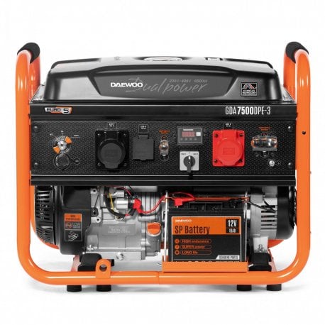 Бензиновый генератор Daewoo GDA 7500DPE-3, 230В/380В 6.0/6.5kW AVR