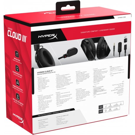 Гарнитура игровая HyperX Cloud III 3.5mm Black (727A8AA)