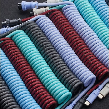 Кабель HyperX USB Type-C - Type A Coiled Cable 1.37 м Grey/Black (6J679AA)