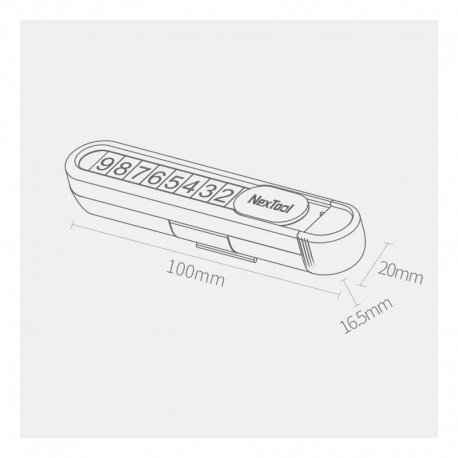 Паркувальна карта Xiaomi NexTool Multifunctional Parking Plate (NE20140)