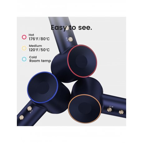 Фен с ионизацией Laifen Swift Premium Golden Blue (2 насадки + сумка) (LF03-PBG-EU)