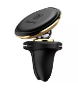 Автотримач Baseus Magnetic Air Vent Car Mount With Cable Clip Gold (SUGX020015)