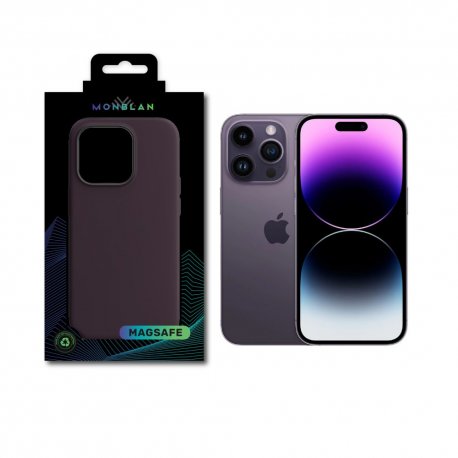 Чехол Monblan Magnetic Silicone Series MagSafe для iPhone14 Pro Elderberry