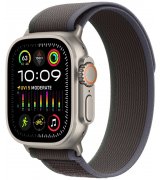 Apple Watch Ultra 2 49mm (GPS+LTE) Titanium Case with Blue/Black Trail Loop - S/M (MRF53)