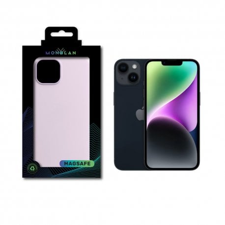 Чохол Monblan Magnetic Silicone Series MagSafe для iPhone14 Lilac