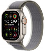 Apple Watch Ultra 2 49mm (GPS+LTE) Titanium Case with Green/Gray Trail Loop - M/L (MRF43)