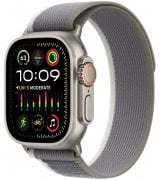 Apple Watch Ultra 2 49mm (GPS+LTE) Titanium Case with Green/Gray Trail Loop - S/M (MRF33)