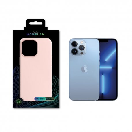 Чехол Monblan Magnetic Series MagSafe & Animation для iPhone 13 Pro Max Chalk Pink