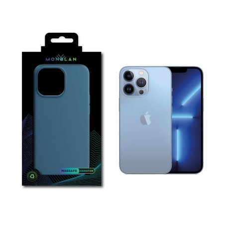 Чехол Monblan Magnetic Series MagSafe & Animation для iPhone 13 Pro Blue Jay