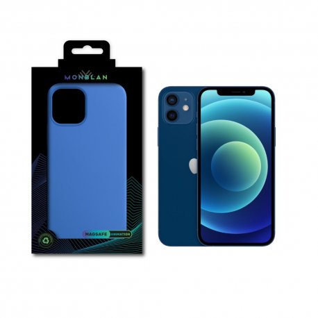 Чехол Monblan Magnetic Series MagSafe & Animation для iPhone 12/12 Pro Capri Blue